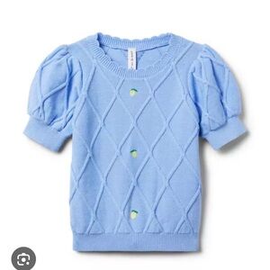 NWT Janie and Jack Embroidered lemon sweater top